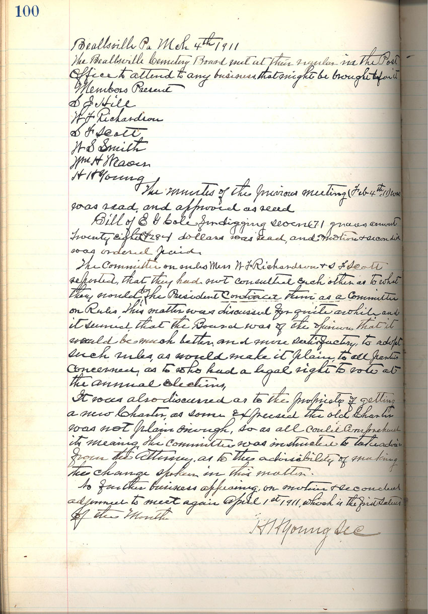 minute book